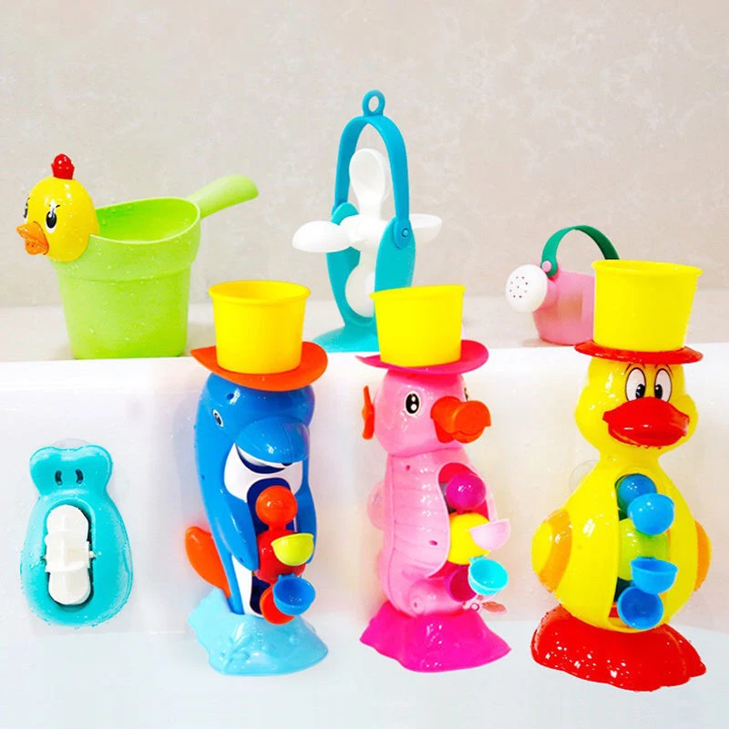 

Детские игрушки для душа, милая желтая утка, водный круг, слон, детский смеситель, спрей для купания, инструмент для воды, игрушка-брызгалка