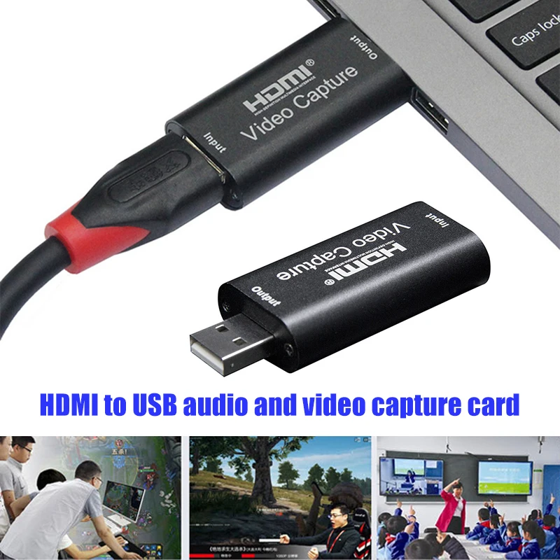 Плата видеозахвата Аудио и видеосъемки 1080P USB2.0 HDMI к USB рекордер для записи игровых