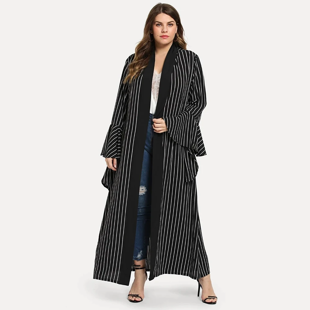 Рамадан ИД Мубарак размера плюс Абая кафтан Дубай кимоно кардиган Турция хиджаб