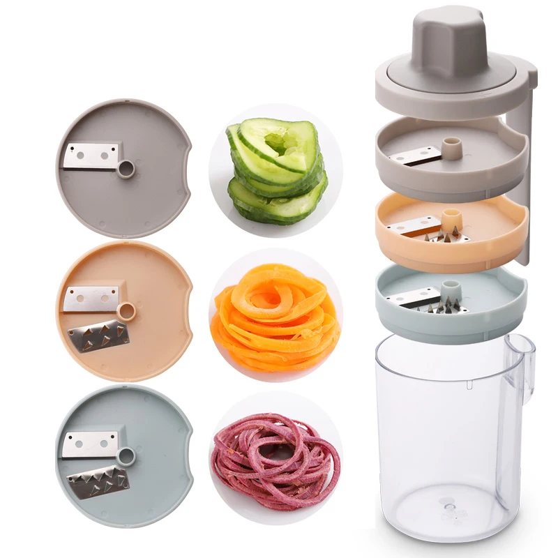 3 в 1 нож для резки овощей вращающийся слайсер Кухня аксессуары измельчитель