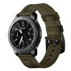 Ремешок для часов Samsung Galaxy watch 46 мм Gear S3 frontier, кожаный браслет для Samsung Galaxy watch gtr 47 мм 47 huawei watch gt, 22 мм