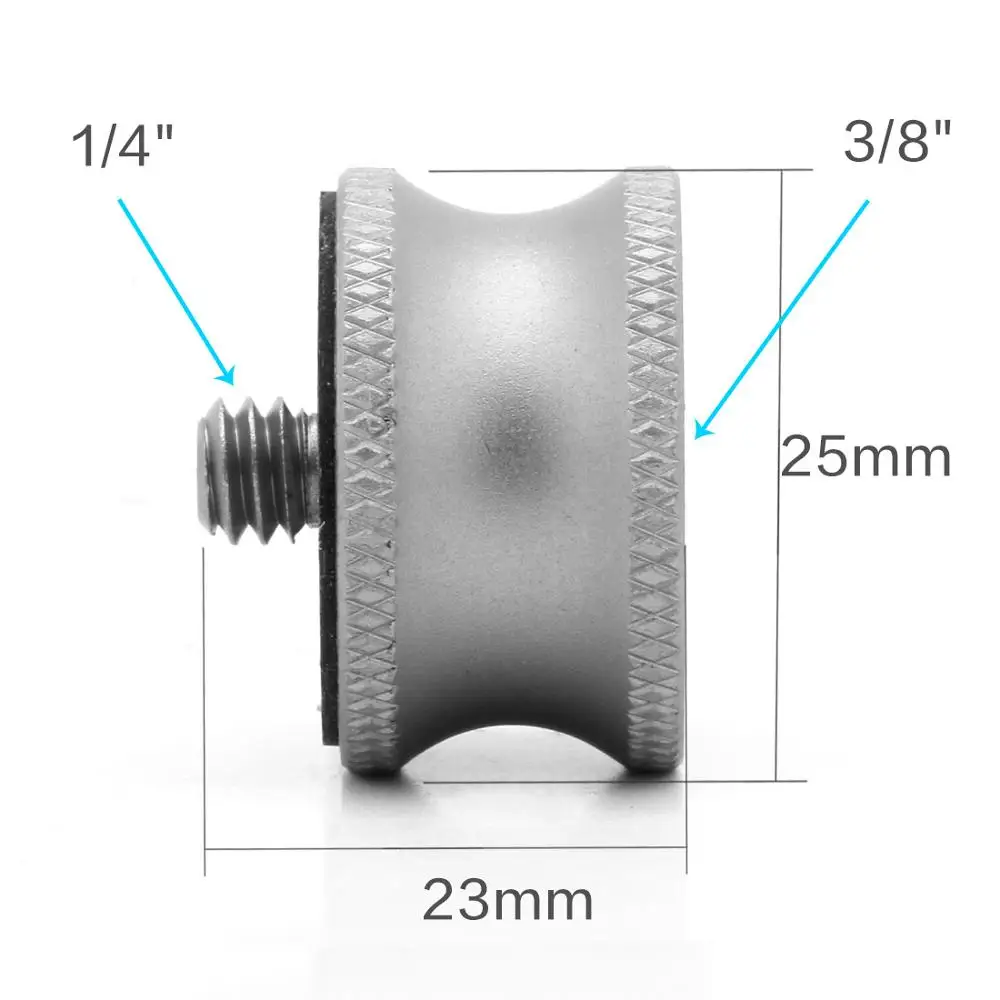 Мини адаптер с 3/8 "на 1/4" штекер винт штатив для камеры шаровая Головка