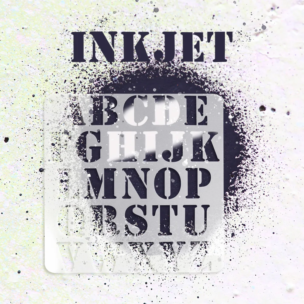 5 шт. алфавит трафарет шаблоны премиум моды для рисования взрослых | Дом и сад