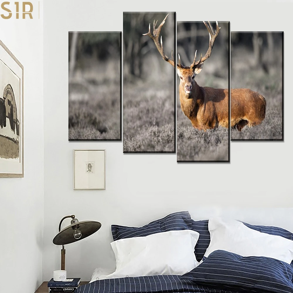 

Four League Outfit Anime Posters Elk Living Room Decoration Wall Decor Aesthetic Poster Vintage Room Decor Art Room Decoration