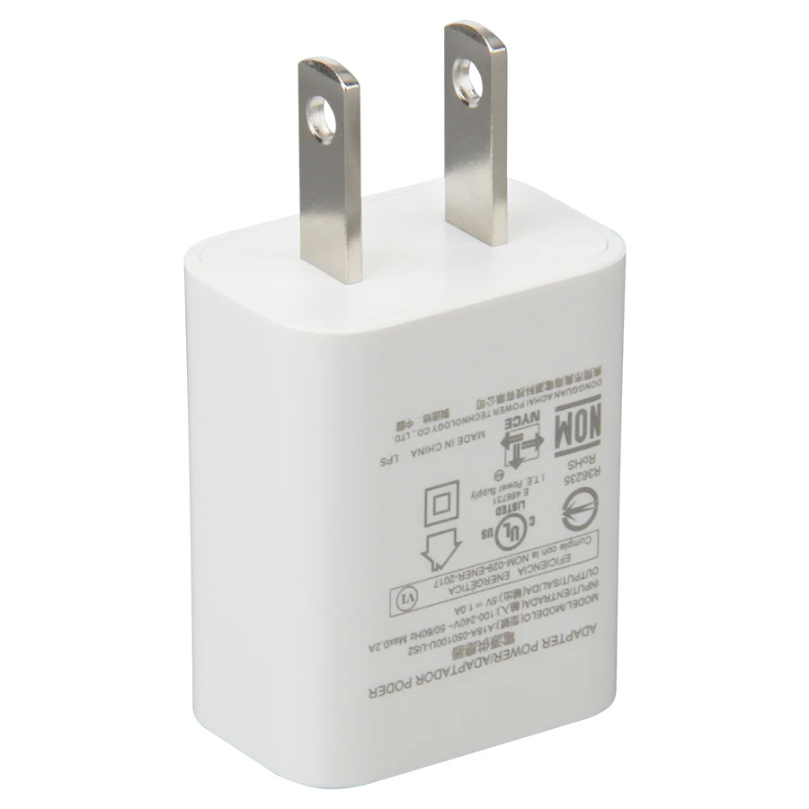 

US Travel Wall Charger for iPhones/iPad/Samsung UL FCC CB PSE BSMI Certified Fast Cell Phone Charger USB Wall Charger 300pcs