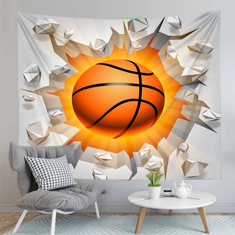 

Ball Print Tapestries Wall Hangings Living Room Decor Art Tapestry