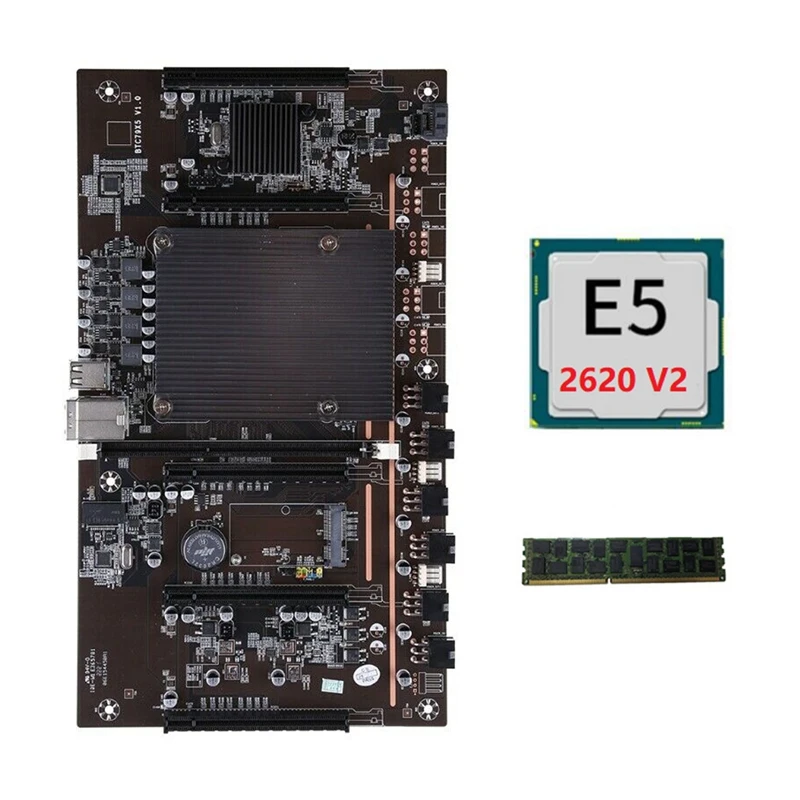 Материнская плата X79 H61 для майнинга BTC LGA 2011 DDR3 поддержка 3060 3070 3080 графическая
