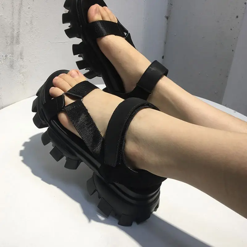 

RizaBina New Women Sandals Thick Bottom Buckle Summer Shoes For Women Fashion Casual Sandals Women Daily Footwear Size 35-39