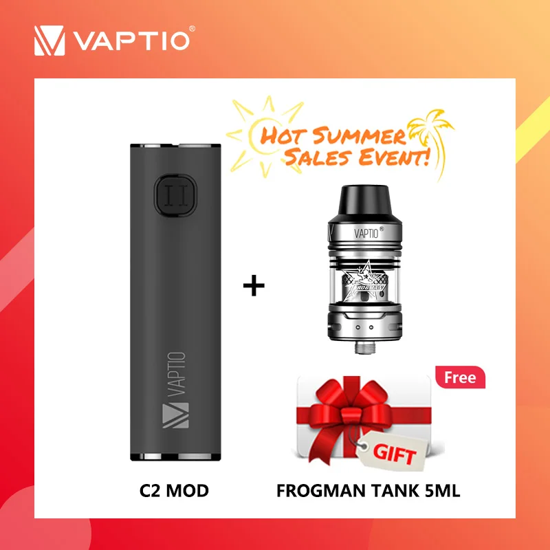 [Подарочный бак] Электронная сигарета 100 Вт испаритель Vaptio C2 3000 мАч Vape мод набор