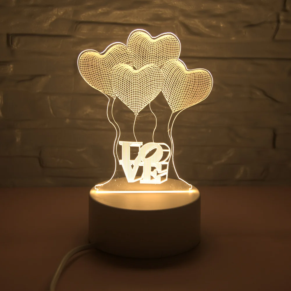 Новейшая креативная Светодиодная лампа Санта-Клауса 3D светодиодный оригинальная Ночная подсветка Иллюзия Ночная лампа 3D иллюзия Настольная лампа для дома декоративная