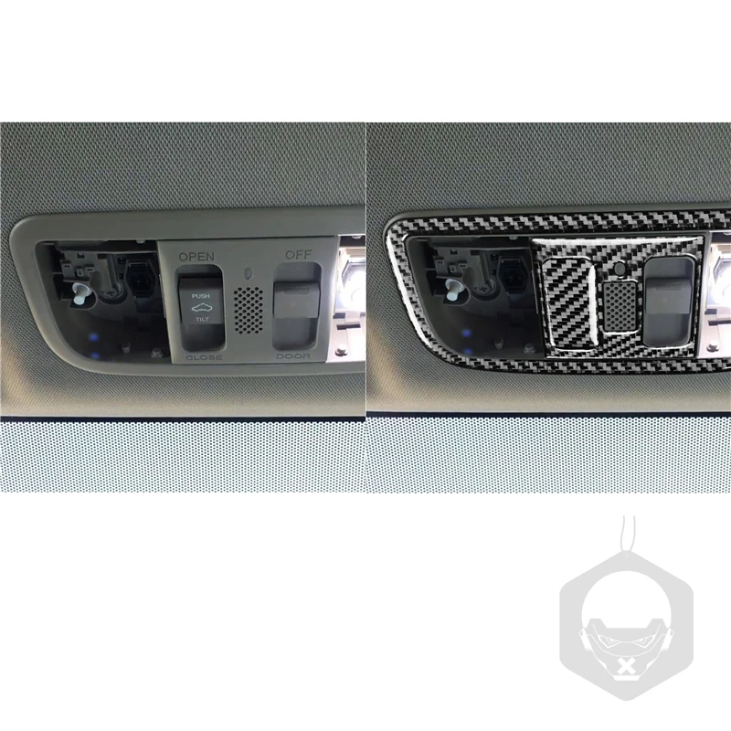 

Car Top Light Frame Panel Trim Decal For Honda Civic 8th Gen 2006-2011 Carbon Fiber Sticker Accessories