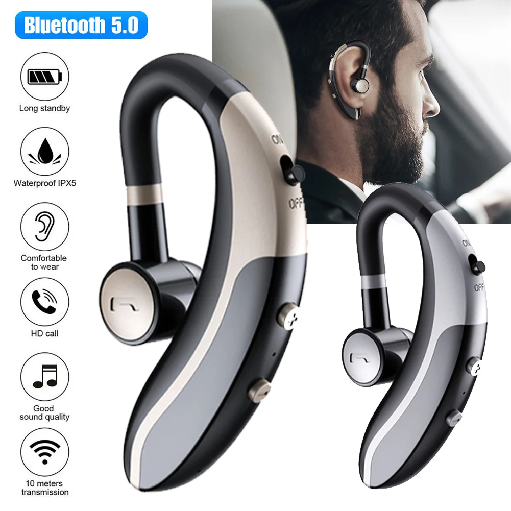 

Беспроводные спортивные стереонаушники V5.0 с поддержкой Bluetooth и микрофоном