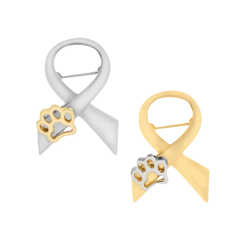 Брошь с золотой Заколкой в виде лапы серебристого цвета значок Когтя галстуком