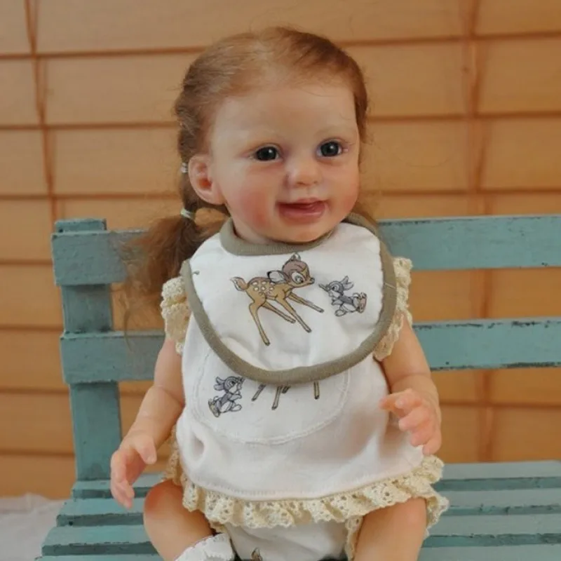 

ADFO 11 Inches Annika Reborn Baby Kits Lifelike Unfinished Full Vinyl Reborn Baby Girl Dolls Parts Christmas Gifts For Girls