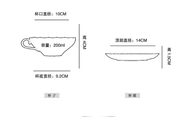 Европейский костяной фарфор кофейная чашка набор тарелок английский день чайная
