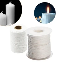 1pcs 61m quality cotton braid candle wicks core white woven wicks diy candle making material non smoke oil lamp candles supplies