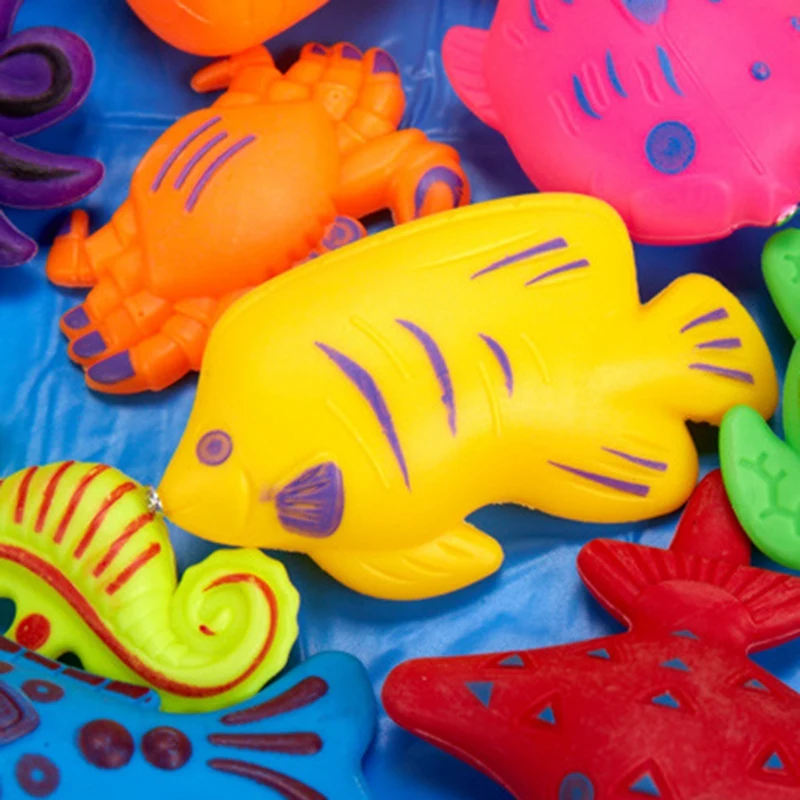 

38Pcs Kids Magnetic Fishing Toys Set Bath Toys Bathtub Toys,Fishing Funny Classic Toys for Children Gift