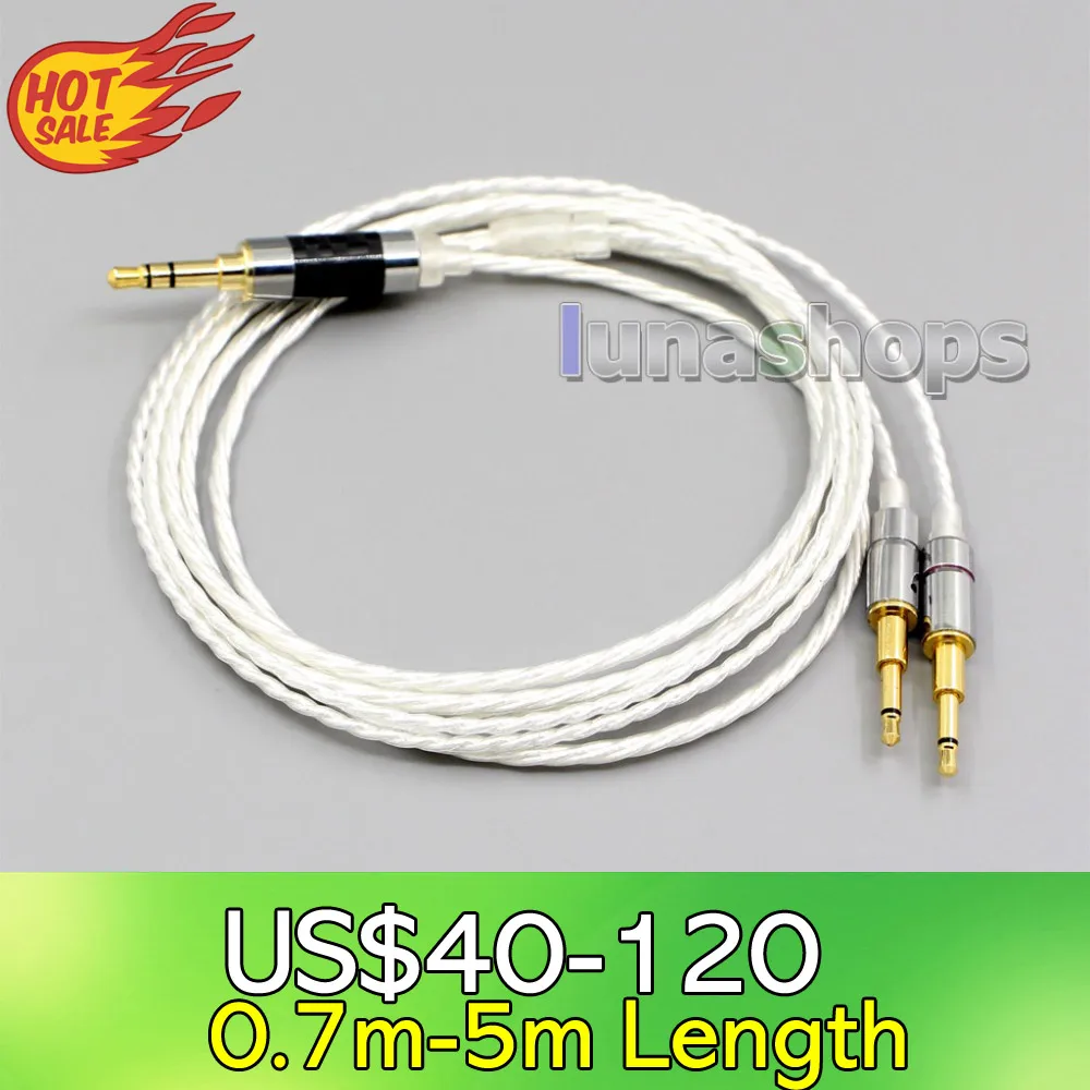 

LN006363 XLR Balanced 2.5mm Silver Plated Headphone Cable For Oppo PM-1 PM-2 Planar Magnetic 1MORE H1707 Sonus Faber Pryma