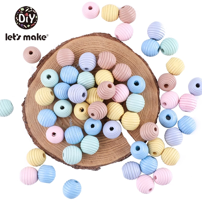 50 шт. деревянные Прорезыватели для зубов 18 мм|teething beads|wooden teething beadswooden beads |