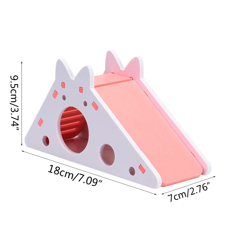 

Lovely Rat House Cage Wooden Hamster Ladder Toy Pet Small Animal Rabbit Hideout D0AC