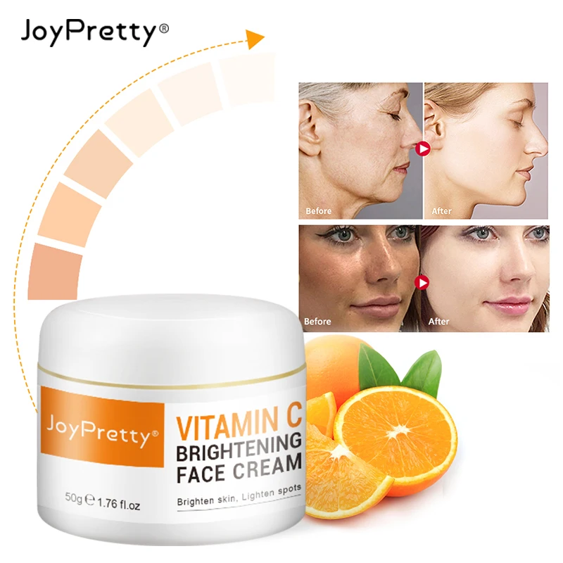 

AUQUEST Vitamin C Whitening Face Cream Dark Spots Facial Cream Repair Fade Freckls Melanin Remover Brightening Skin Face Care