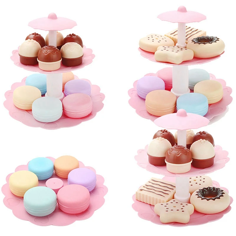 

Kids Children Cake Desserts Party Tea Set Pretend Role Play Food Toys