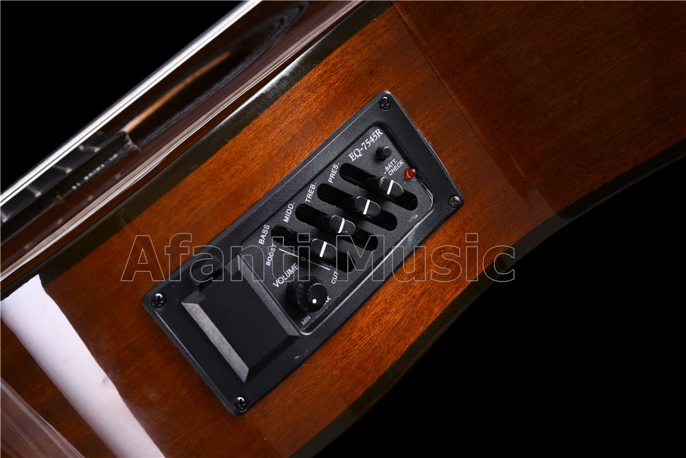 39 дюймовая древесина Сапеле/гитара с эквалайзером/Классическая гитара Afanti Music (ACL