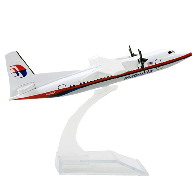 

14cm Malaysia Airlines Airplane Model Diecast 1:400 F50 Fokker FK-50 Malaysian Airlines Gift Model Alloy Toys for Children