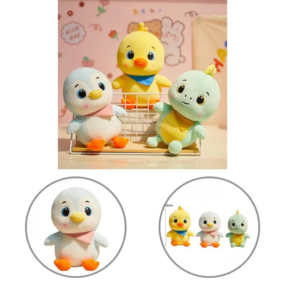 

Мягкая набивная декоративная игрушка, набивная кукла Пингвин-Динозавр для лежания