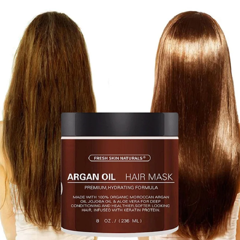 Маска для волос с аргановым маслом сделанная из 100% органического марокканского