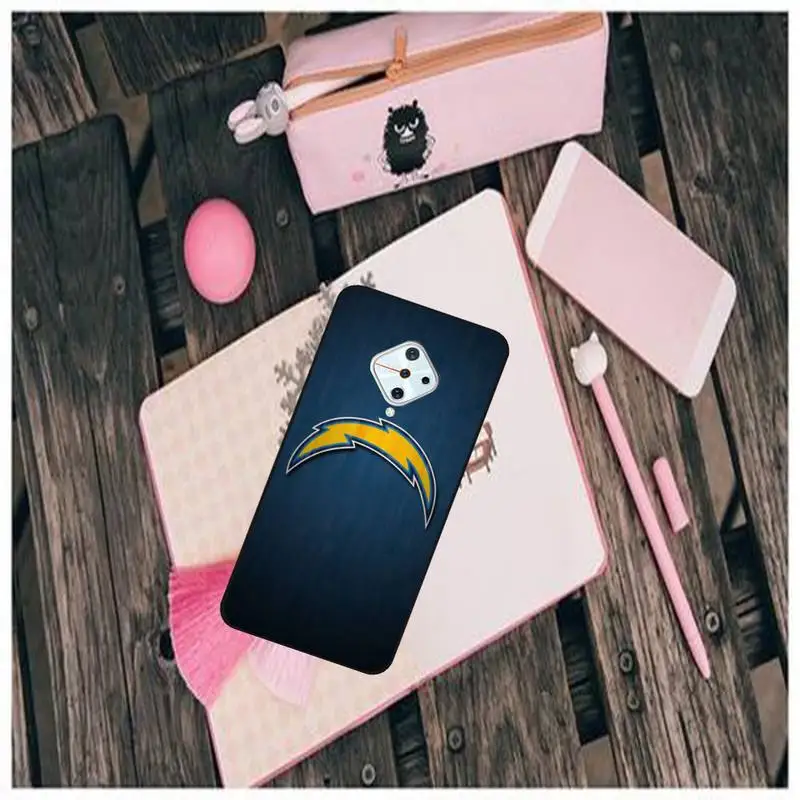 

San Diego Chargers Black TPU Phone Case For Vivo X9 9s 20 Plus Y97 83 75 71 69 V15 V17 V5 S