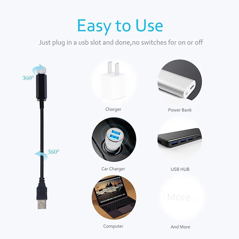 USB звездный атмосферный светильник светодиодный для крыши автомобиля Звездные