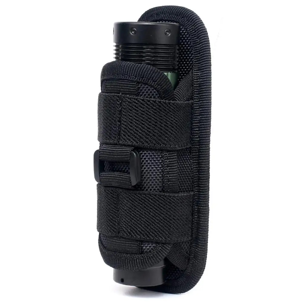

Outdoor Hiking 360 Degree Rotatable Multi-functional Flashlight Waist Bag Carry Case Hunting Accessories Lighting Survival Kit