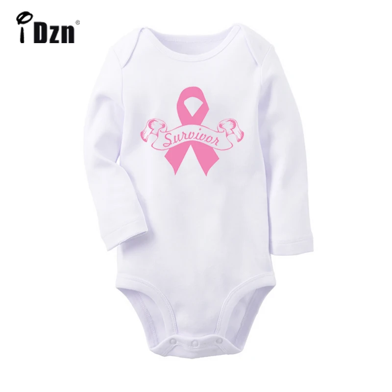 Survivor розовая лента борьбы против рака SWAG Символ Дизайн детское боди для
