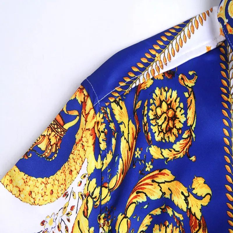 Рубашка Мужская/Женская с длинным рукавом винтажная сорочка цветочным принтом в