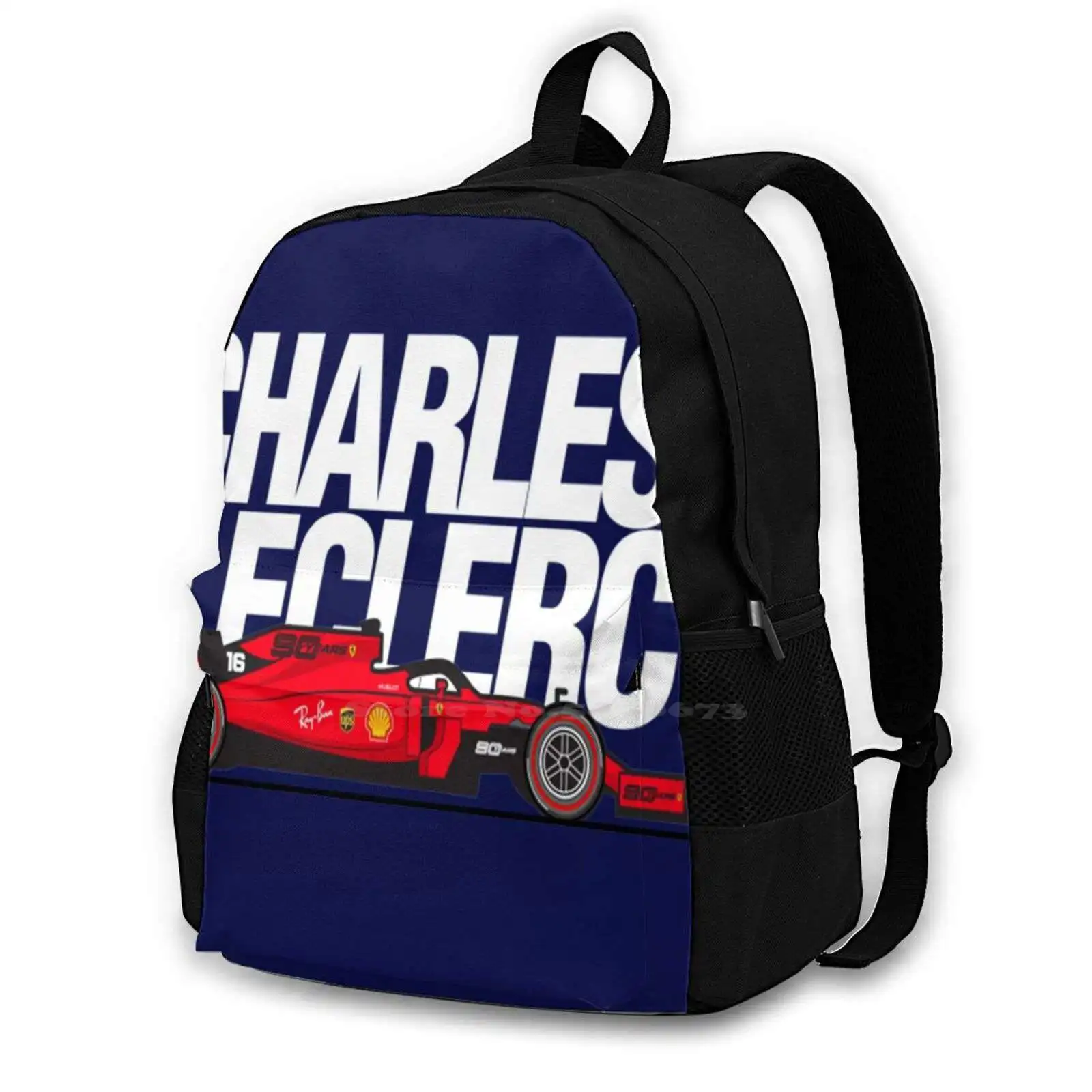 

Charles Leclerc Ferrari Charles Leclerc Ferrari Bag Backpack For Men Women Girls Teenage Black 2018 Ferrari 488 Gtb Ferrari