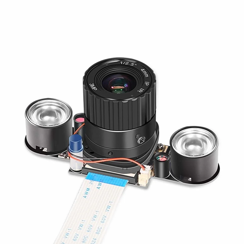 

Raspberry Pi 3 Camera Module 5MP 1080p OV5647 Auto-Switching Day/Night Vision Webcam 72 Degree FoV for Raspberry Pi Model A/B/B+