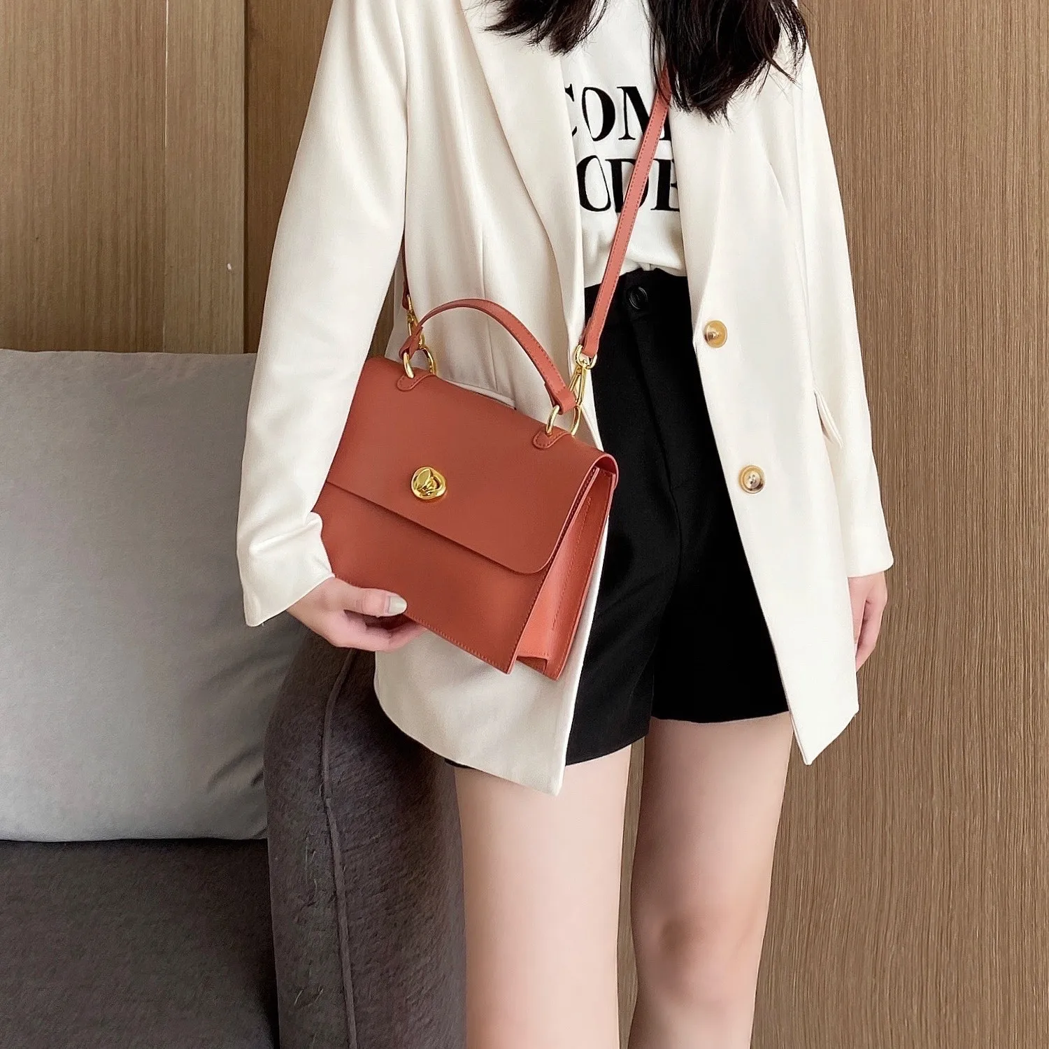 

Genuine Leather Women Bag Shoulder Messenger Bag Large Capacity Portable Tote Bag Sac A Main Femme Sac A Main