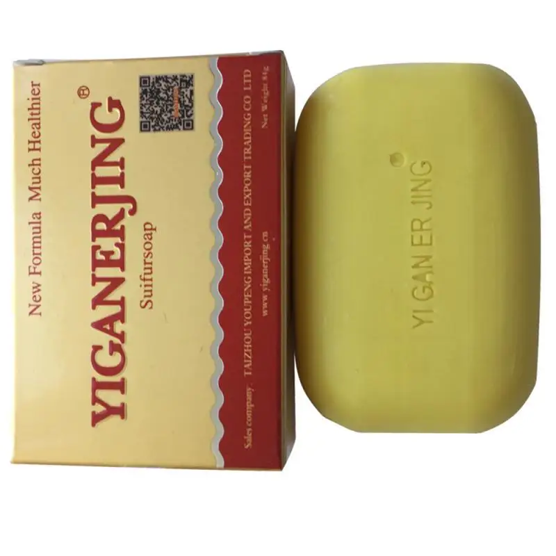 

Yiganerjing New Sulfur Soap Acne Psoriasis 4 Skin Conditions Seborrhea Eczema Anti Fungus Perfumes Butter Bubble Bath 92g TSLM1