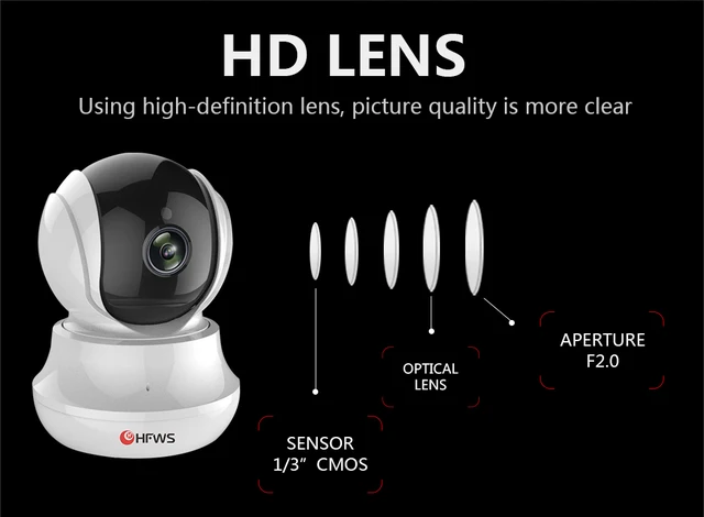 Hfws ip Камера wi fi камера видеонаблюдения 1080p 2mp безопасности