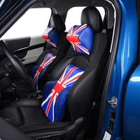 for mini cooper universal memory foam leather seat cushion neck headrest back lumbar car back support pillow