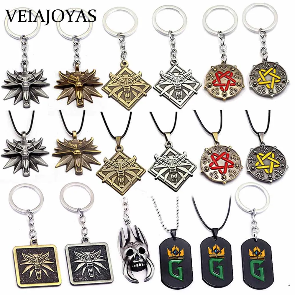 Игры ювелирные изделия Дикий волчья голова ожерелье для мужчин колье мастер