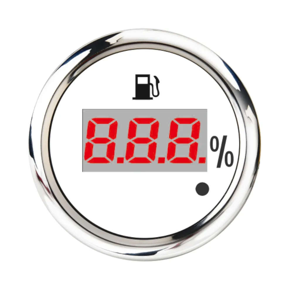 

Digital 52mm Fuel Level Gauge fit for 0-190 or 240-33 ohm Boat Car Motor Oil Level Meter With Alarm 9-32V Waterproof
