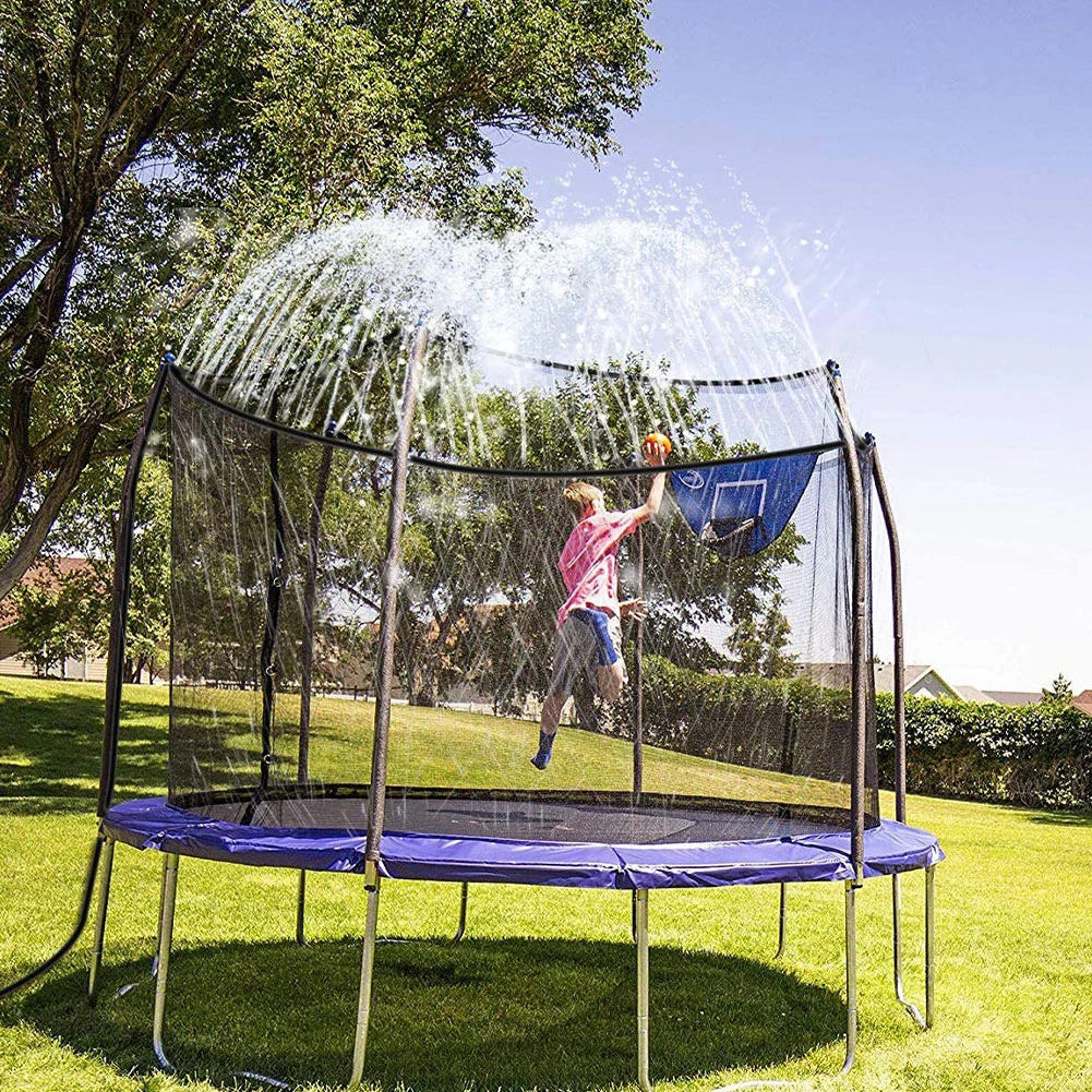 

Trampoline Sprinkler Water Park Spray Outdoor Water Park Game for Kids Water Park Garden Yard Summer Water Fun for Children