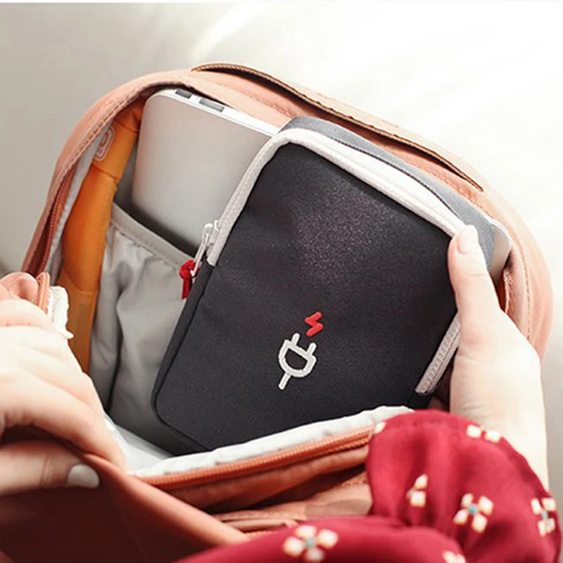 Cable Bag Organizer Wires Charger Digital USB Gadget Portable Electronic Earphone Case Zipper Storage Pouch Accessories Supplies | Багаж и