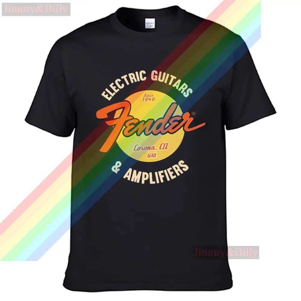 

Electric Guitars Amplifiers Logo Summer Print T Shirt Clothes Popular Shirt Cotton Tees Amazing Short Sleeve Unique Unisex Tops