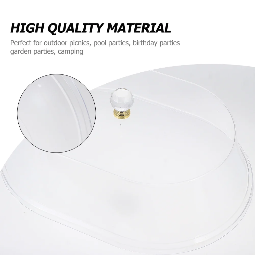 

1Pc Transparent Cake PS Cupcake Cover Hotel Bakery Food Protective Cover