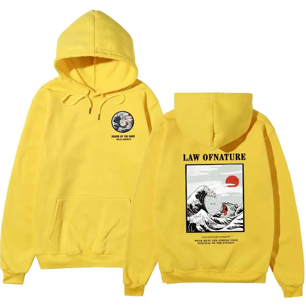 Толстовка мужская с японским принтом уличная одежда капюшоном бархатная