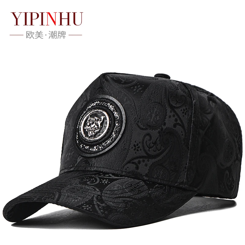 High top hat men's new fashion trendy brand peaked cap autumn and winter leisure all-matching baseball cap men's shopping travel
