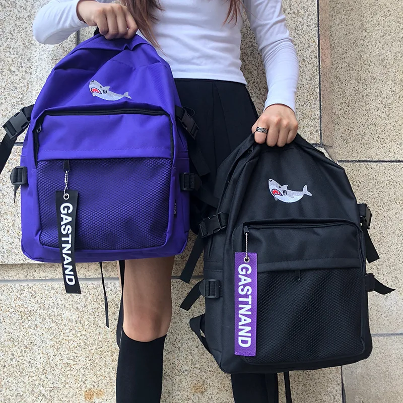 Youda новый сплошной цвет Оксфорд ткань вместительный школьный портфель